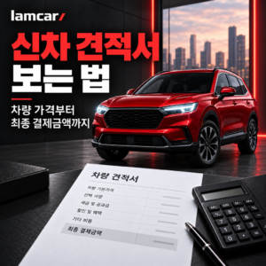 신차 견적서 보는 법: 차량 가격부터 최종 결제금액까지 썸네일